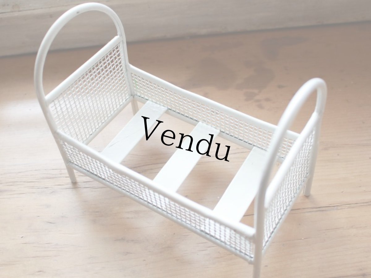 画像4: Antique Doll House Bed /Germany (4)