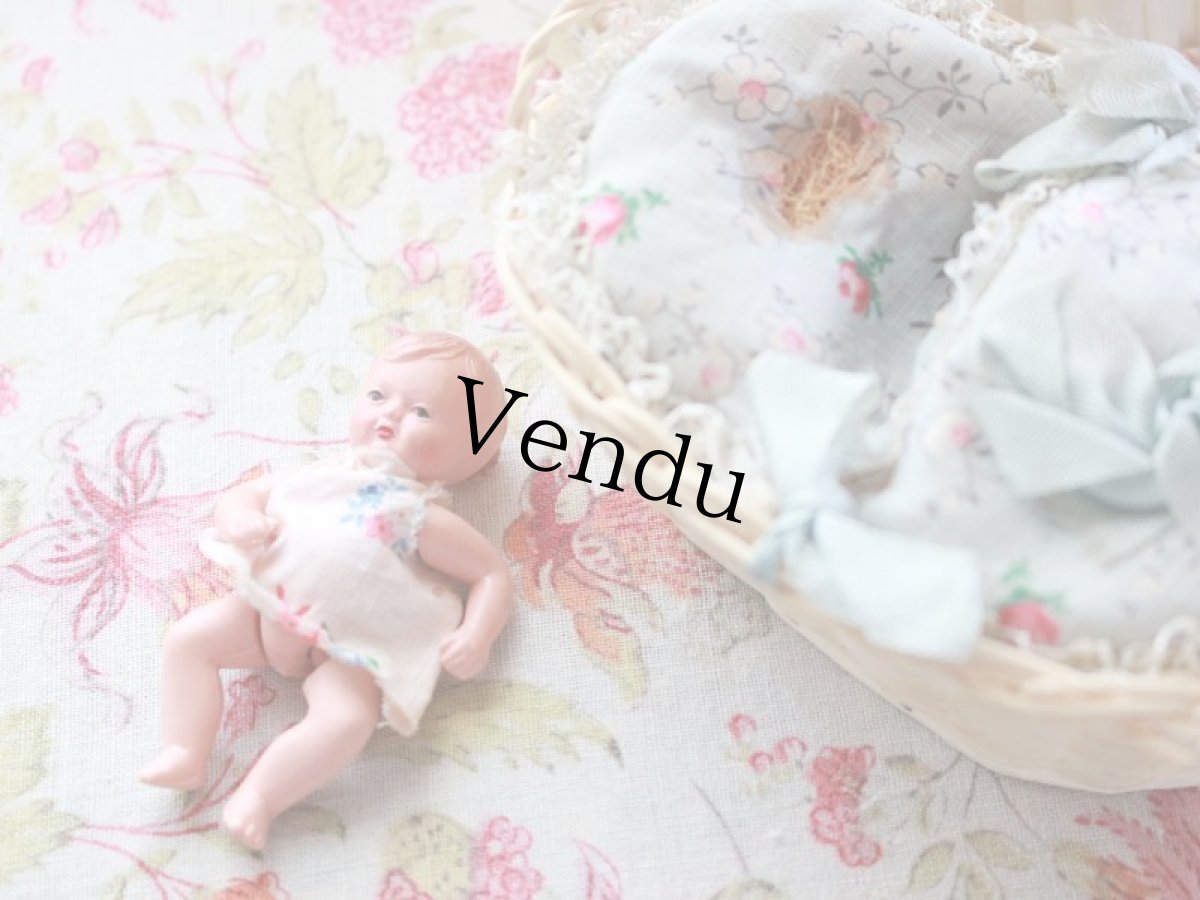 画像5: セルロイドベビー パニエベッドセット /Germany (5)