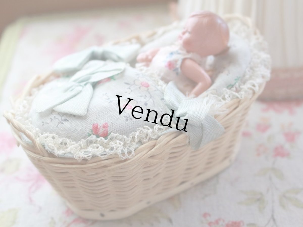 画像4: セルロイドベビー パニエベッドセット /Germany (4)