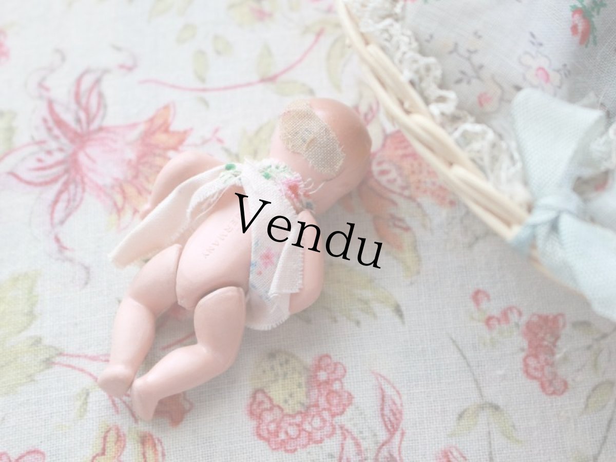 画像6: セルロイドベビー パニエベッドセット /Germany (6)