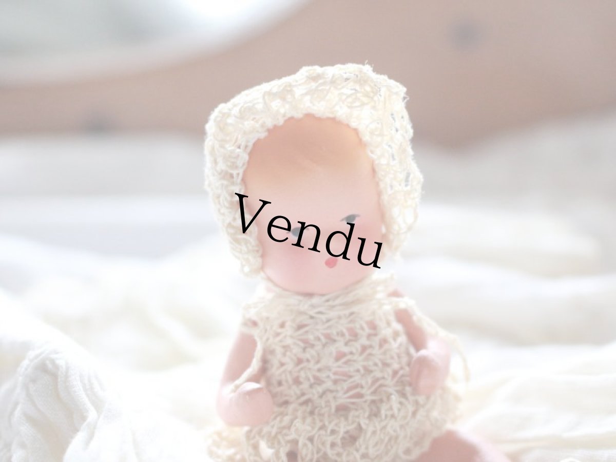 画像5: Nancy Ann Storybook Baby K&H Bisque Doll/Wood Cradle/Original Box/RARE Pamphlet /A (5)