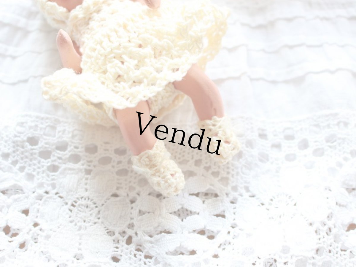 画像5: Nancy Ann Storybook Baby K&H Bisque Doll/Wood Cradle/Original Box/RARE Pamphlet /B (5)