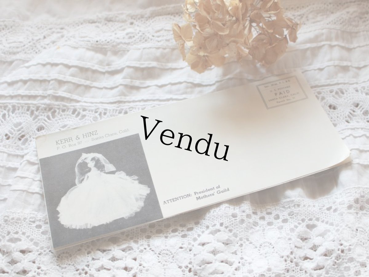 画像9: Nancy Ann Storybook Baby K&H Bisque Doll/Wood Cradle/Original Box/RARE Pamphlet /C (9)