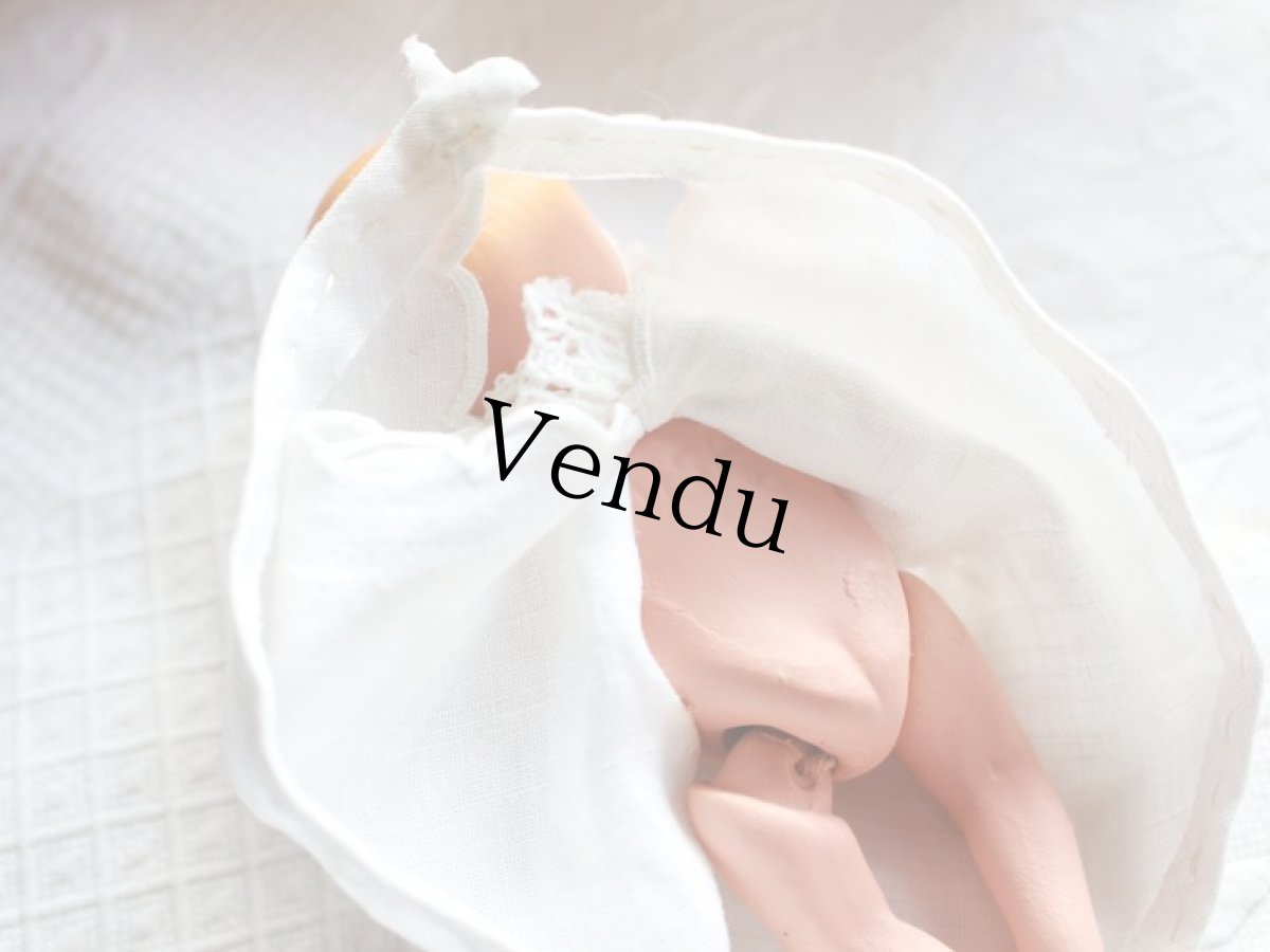 画像4: Nancy Ann Storybook Baby K&H Bisque Doll/Wood Cradle/Original Box/RARE Pamphlet /E (4)