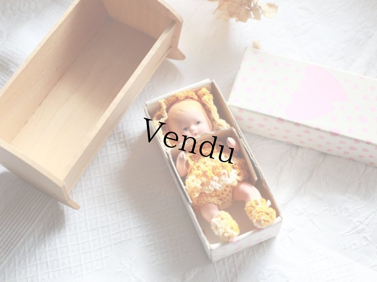 画像6: Tさま専用カート//Nancy Ann Storybook Baby K&H Bisque Doll/Wood Cradle/Original Box/ 【オークション出品】 (6)