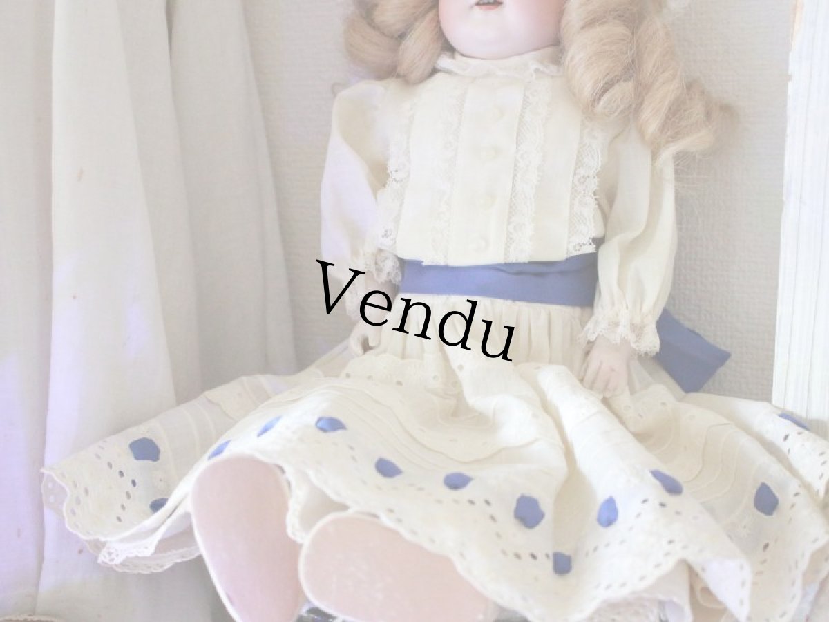 画像3: Kestner Kid body /Blue Sleep Eye / 17in/Germany (3)