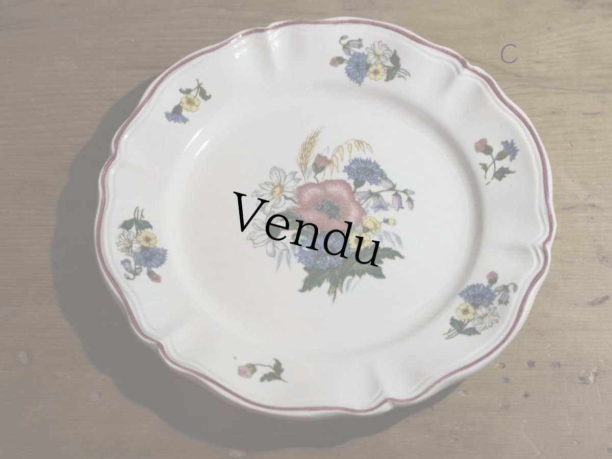 画像1: SALE++DIGOIN SARREGUEMINES 18.5cm plate / French/ディゴアン サルグミンヌ (1)