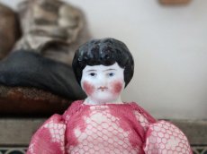 画像2: China Head Doll ピンクドレス 6.5in (2)