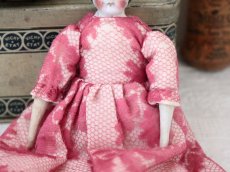 画像3: China Head Doll ピンクドレス 6.5in (3)