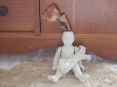 画像5: White Bisque Doll 3.5in/Germany (5)