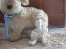 画像1: White Bisque Doll 3.5in/Germany (1)