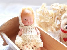 画像2: Nancy Ann Storybook Baby K&H Bisque Doll/Wood Cradle/Original Box/RARE Pamphlet /B (2)