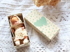 画像6: Nancy Ann Storybook Baby K&H Bisque Doll/Wood Cradle/Original Box/RARE Pamphlet /B (6)