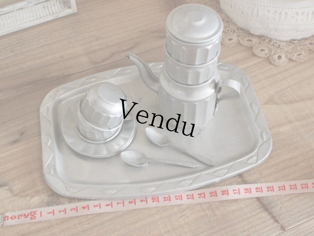 画像6: Antique Doll House kitchen Set A /France (6)