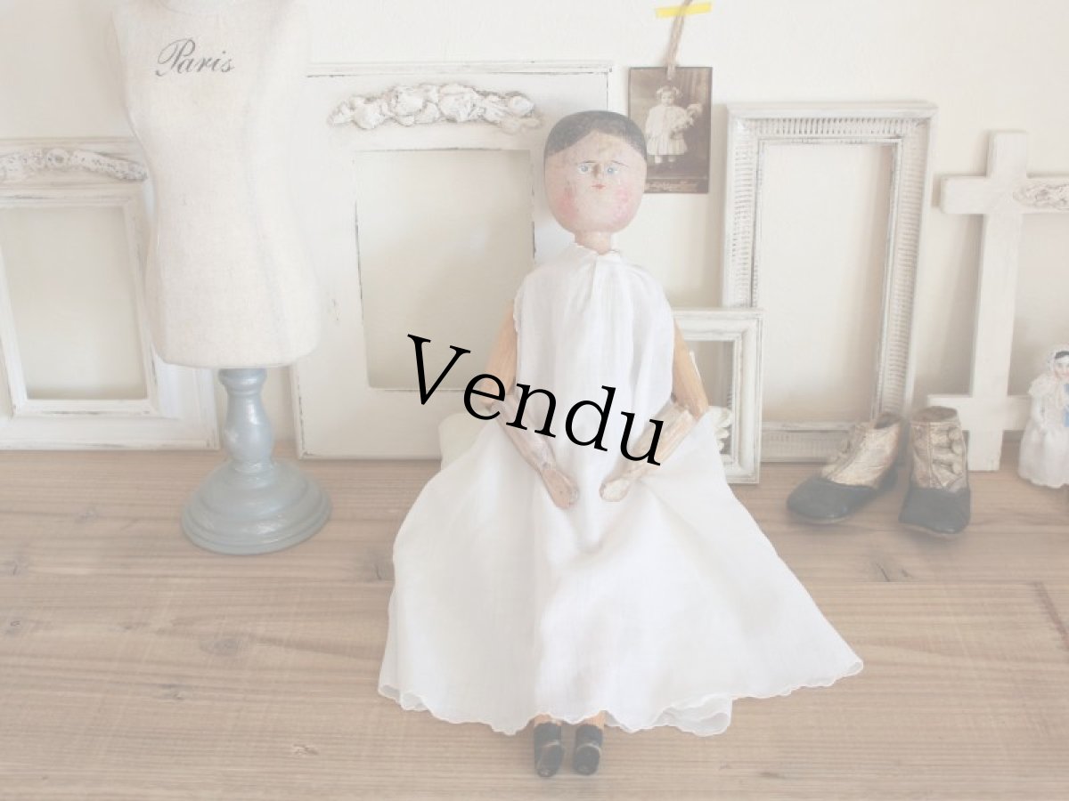 画像2: 大きなウッデン ペグ ドール //--sale-- (2)