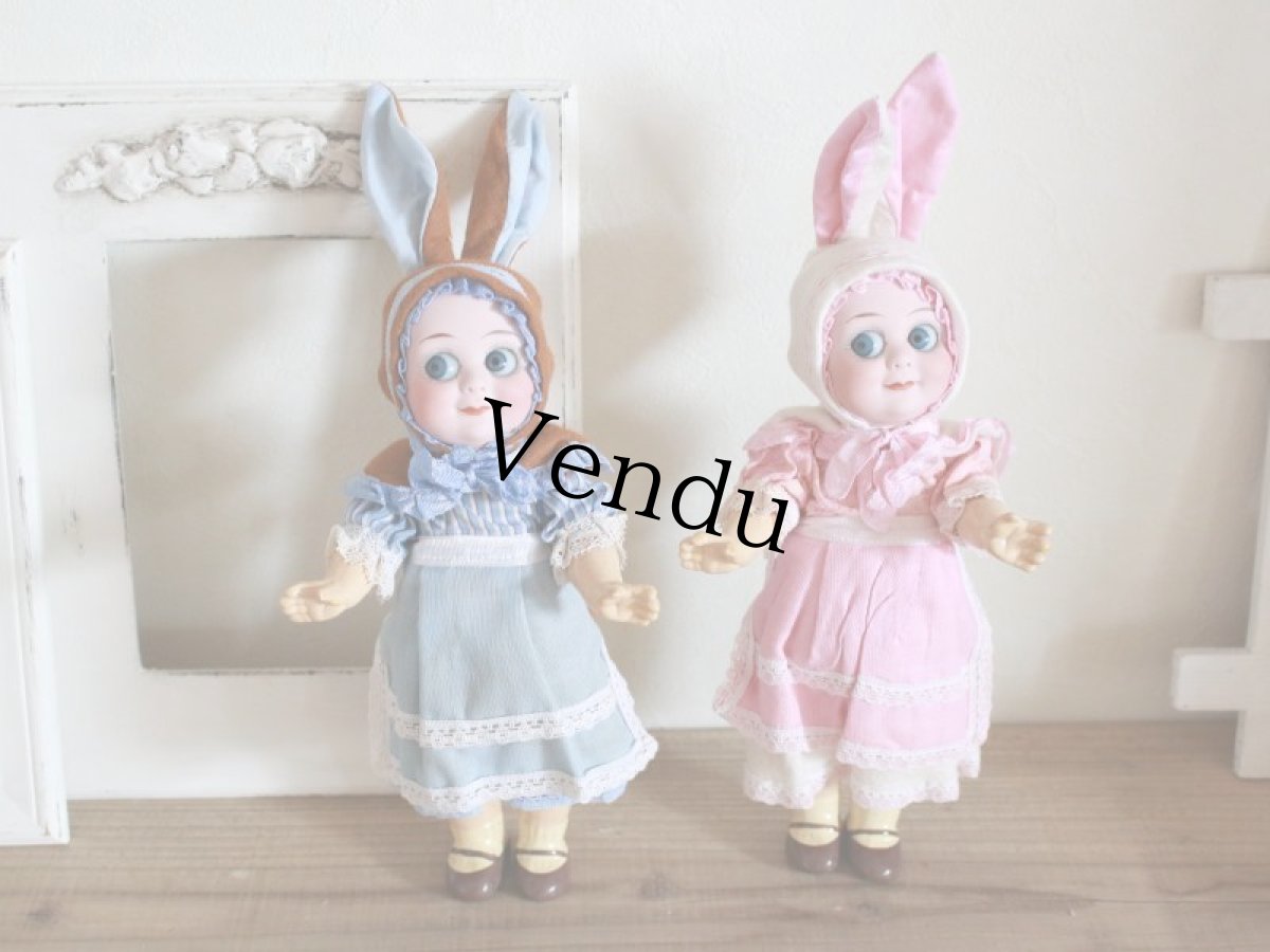画像10: Rare!!Armand Marseille Googly  Easter Bunny / 9in /Blue/ Germany (10)