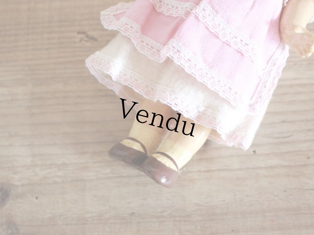 画像7: Rare!!Armand Marseille Googly  Easter Bunny / 9in /Pink/ Germany (7)