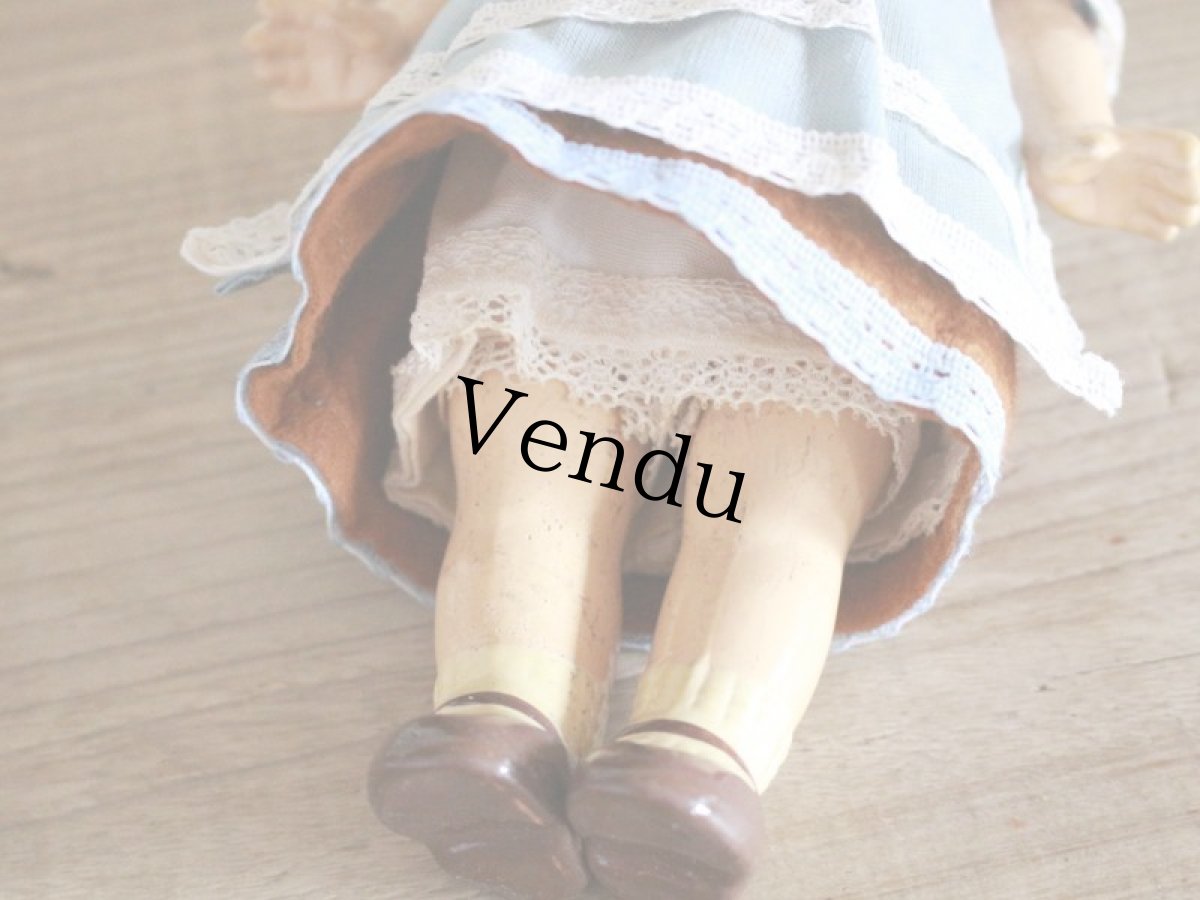 画像8: Rare!!Armand Marseille Googly  Easter Bunny / 9in /Blue/ Germany (8)