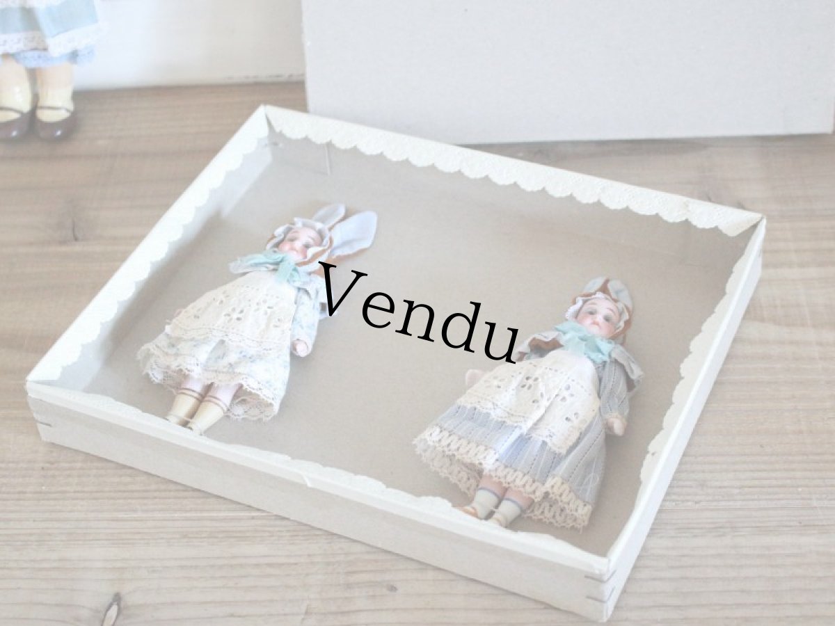 画像11: Gebruder Kuhnlenz Easter Bunny Pair Box C/5 1/2in/Germany (11)