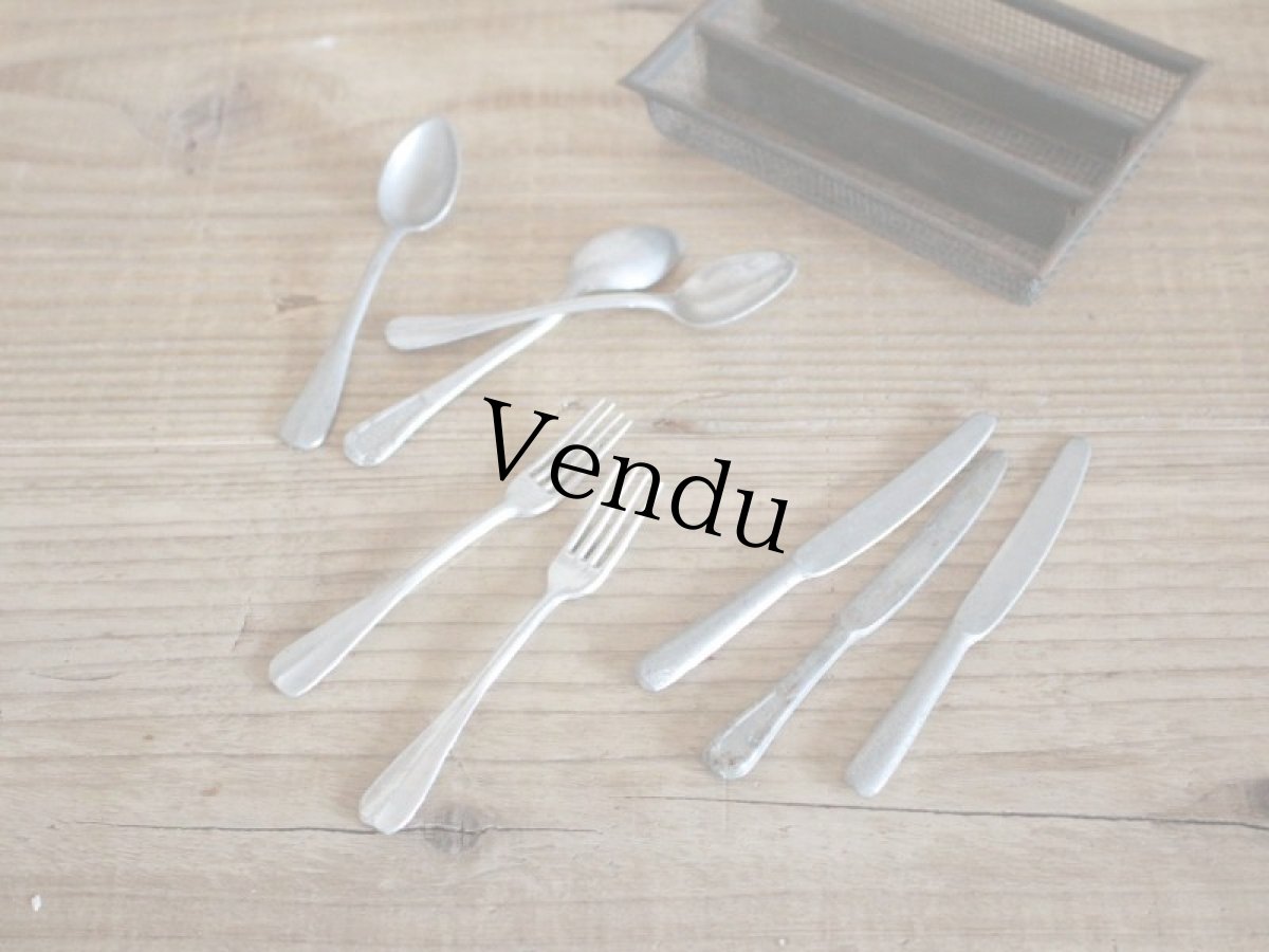 画像3: Antique Doll House kitchen Set E /France (3)