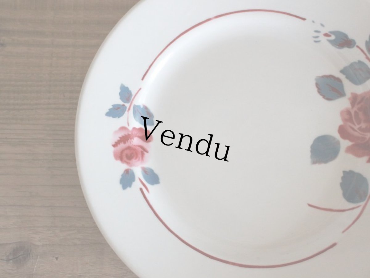 画像3: BADONVILLER ROSE Plate A/ 8 3/4in /France (3)