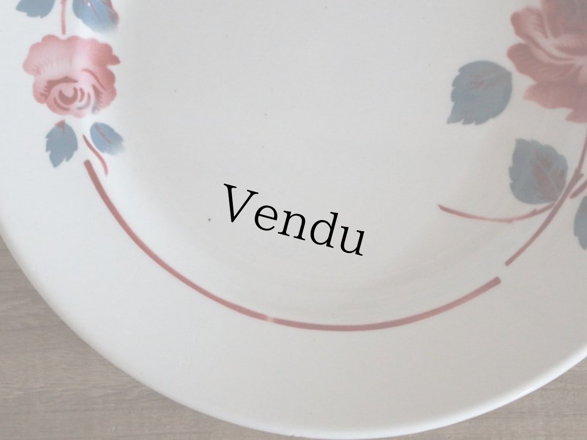 画像4: BADONVILLER ROSE PlateB / 8 3/4in /France (4)