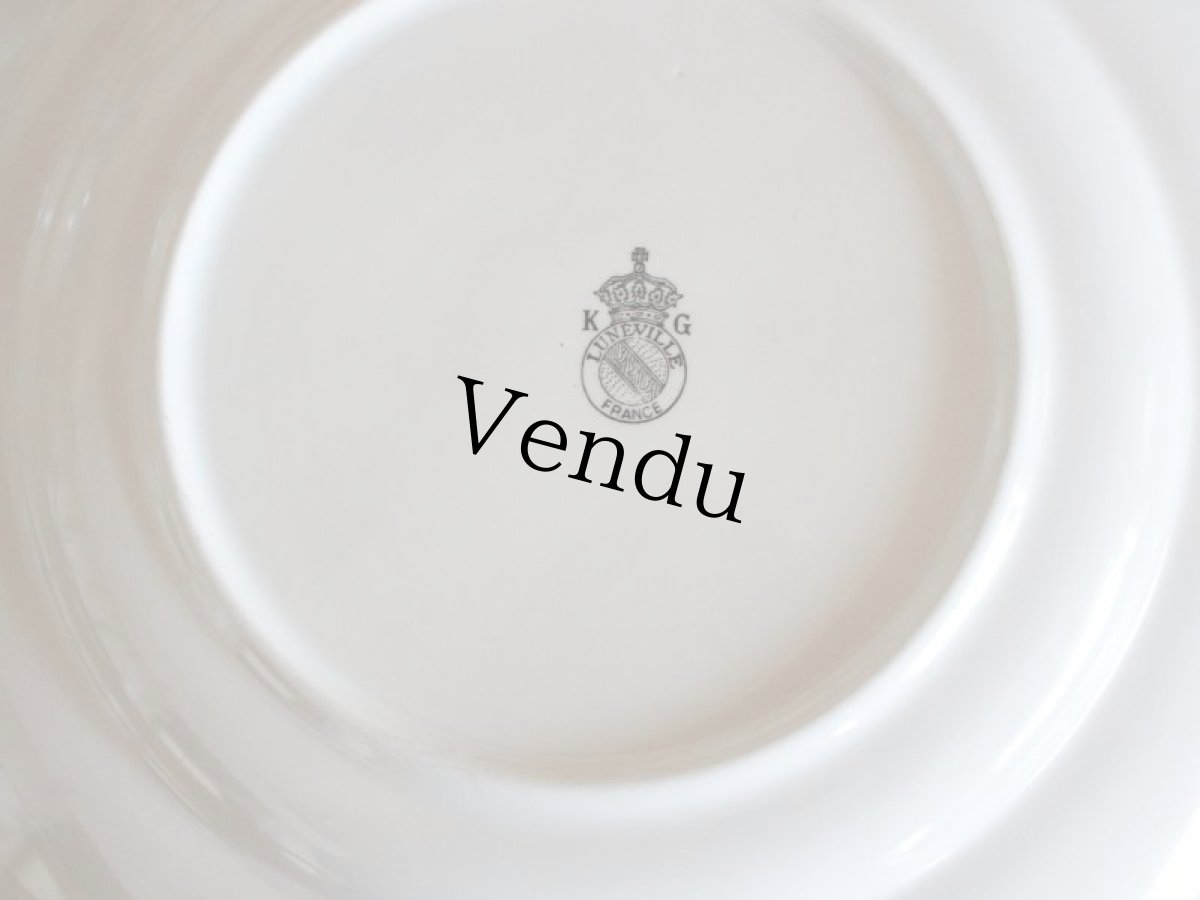 画像5: KG LUNEVILLE Plate Rose/ 9 1/2in /France (5)