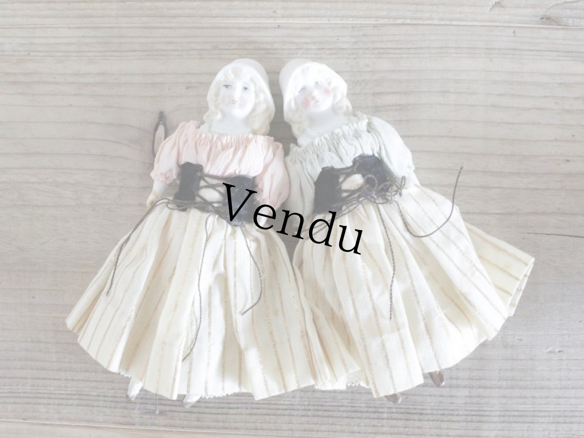 画像8: RARE!!HERTWIG&CO./Bisque Bonnet Doll with Red Muslin Body/ 5 4/3 in  /  Germany (8)