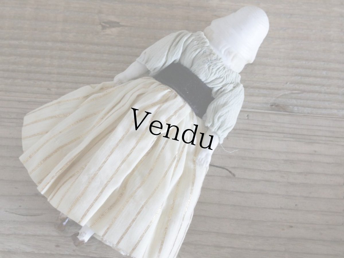 画像7: RARE!!HERTWIG&CO./Bisque Bonnet Doll with Red Muslin Body/ 5 4/3 in  /  Germany (7)