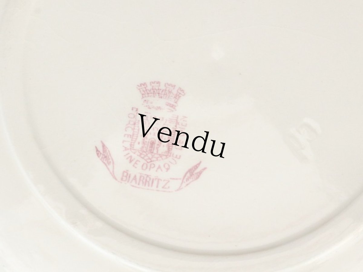 画像8: Gien BIARRITZ 23cm Plate / French (8)