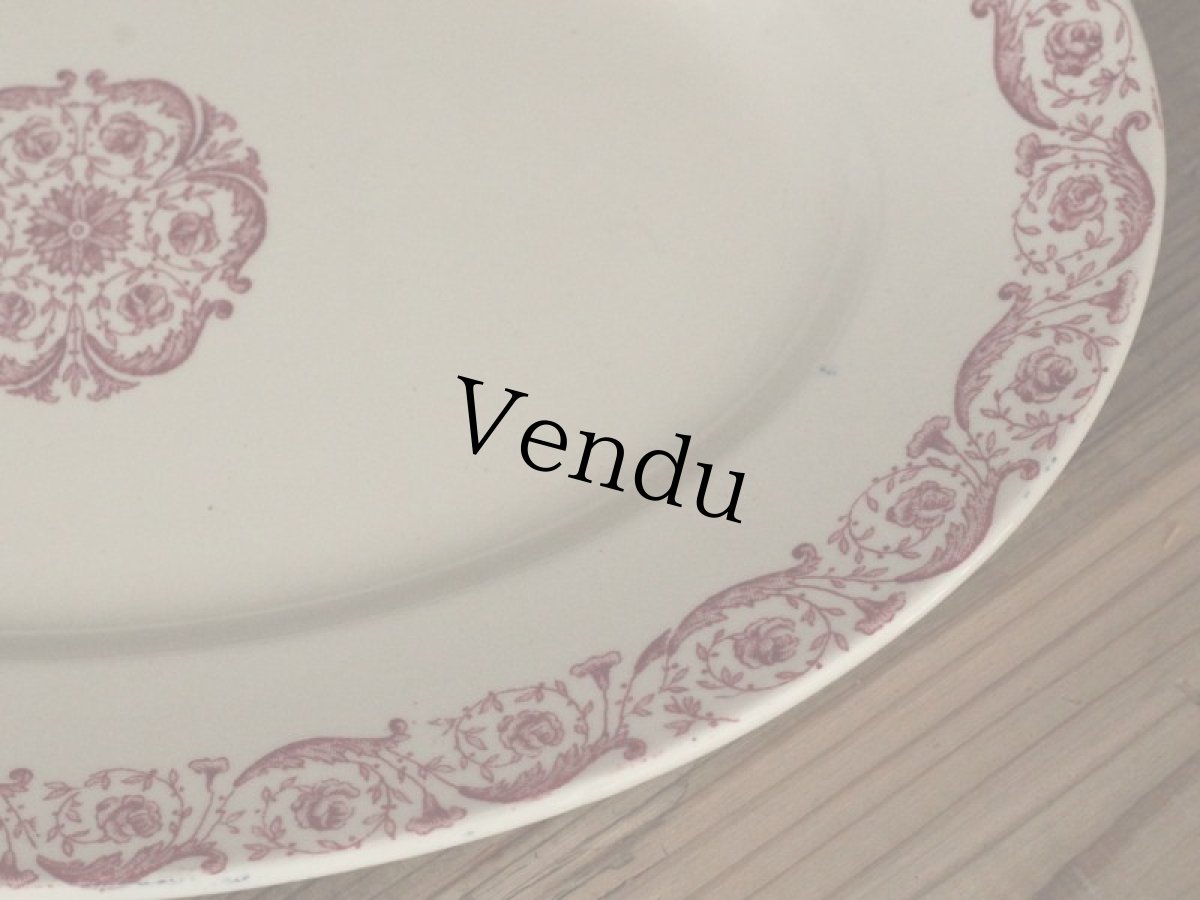 画像3: Gien BIARRITZ 32cm Oval Plate / French (3)