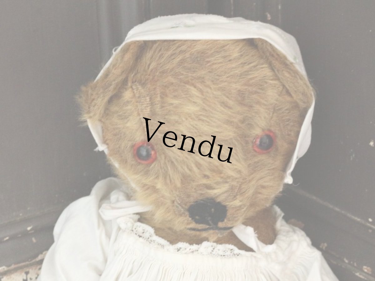 画像2: Antique Dress Bear /16 1/2in / British (2)