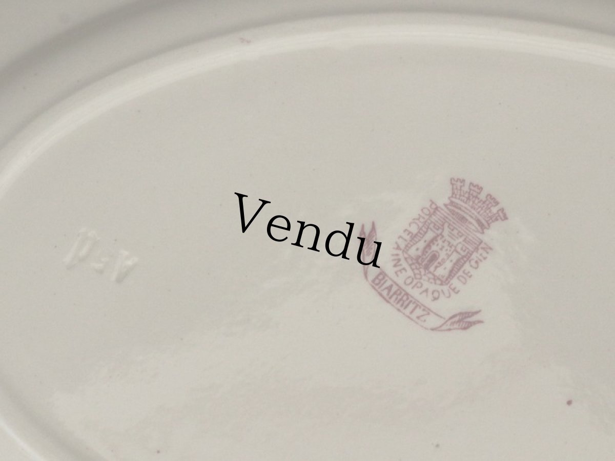 画像8: Gien BIARRITZ 32cm Oval Plate / French (8)