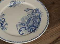 画像2: Creil Et Montereau Papillons /プレート 23cm/France/クレイユ エ モントロー (2)