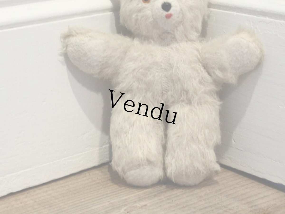 画像3: Antique White Bear / 8in /France (3)