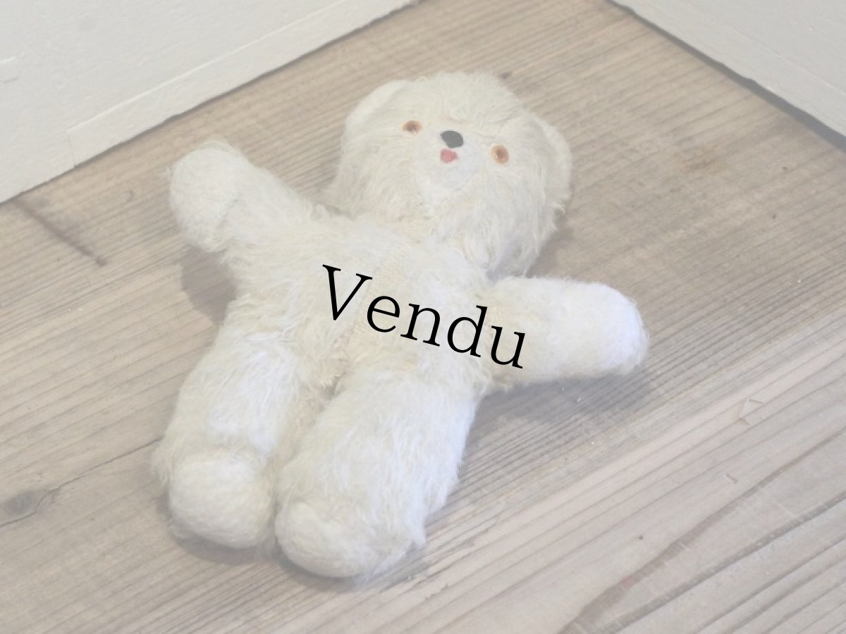 画像5: Antique White Bear / 8in /France (5)