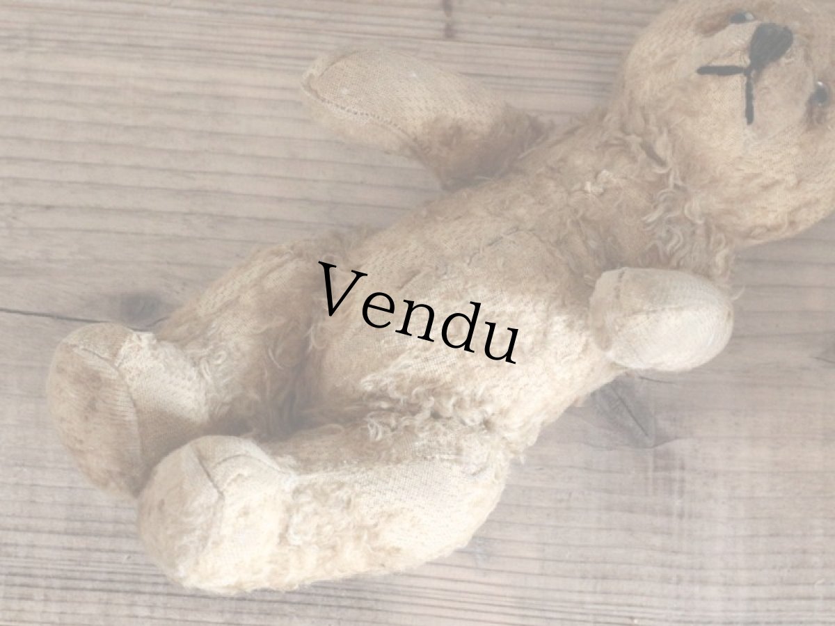 画像10: Iさま、専用カートになります。Antique Shabby Bear / 9 1/2in (10)