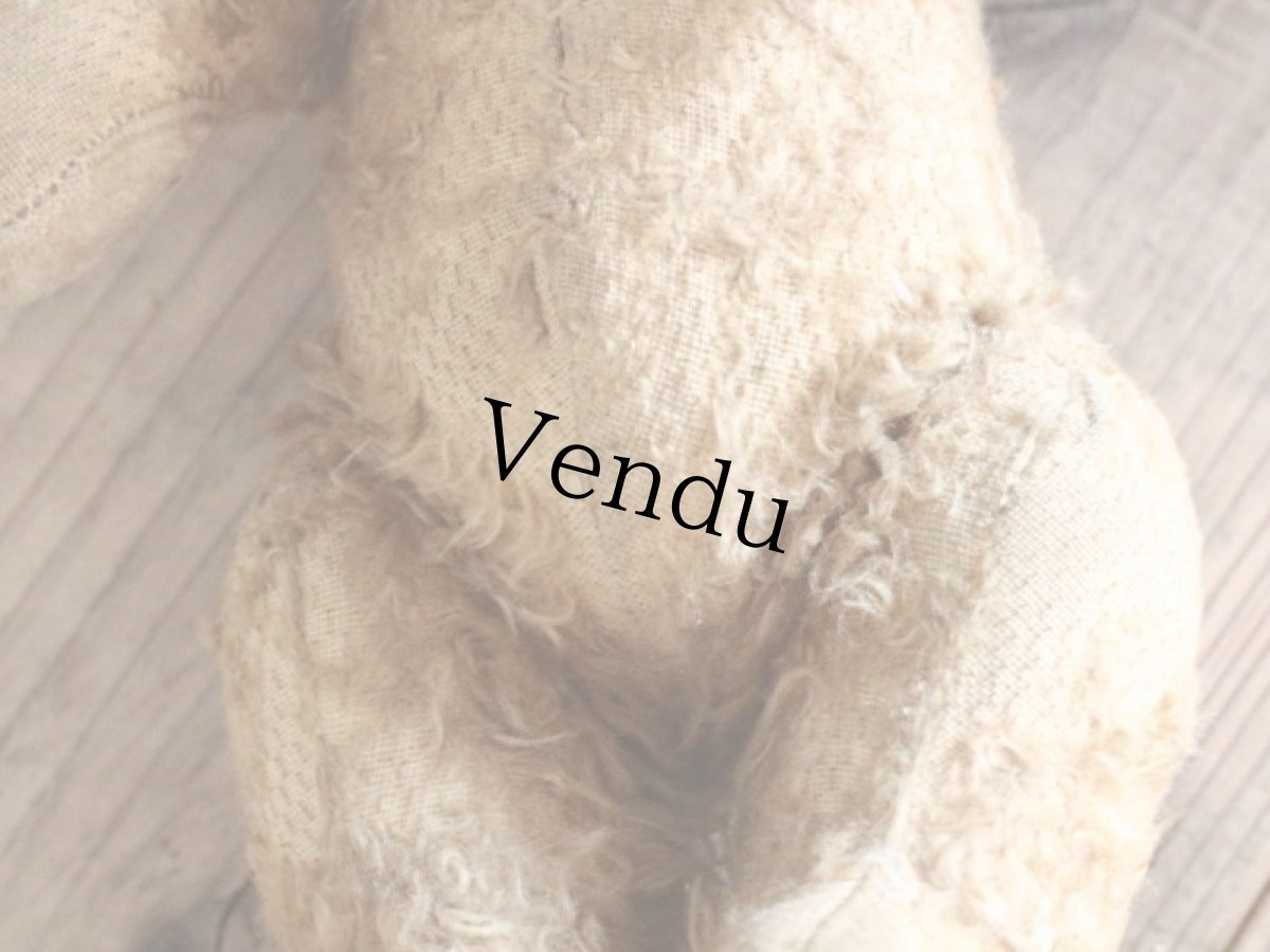 画像11: Iさま、専用カートになります。Antique Shabby Bear / 9 1/2in (11)