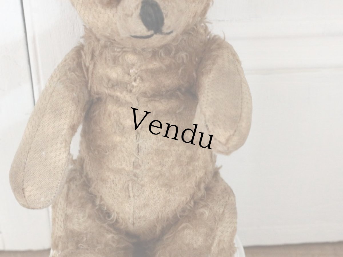 画像5: Iさま、専用カートになります。Antique Shabby Bear / 9 1/2in (5)