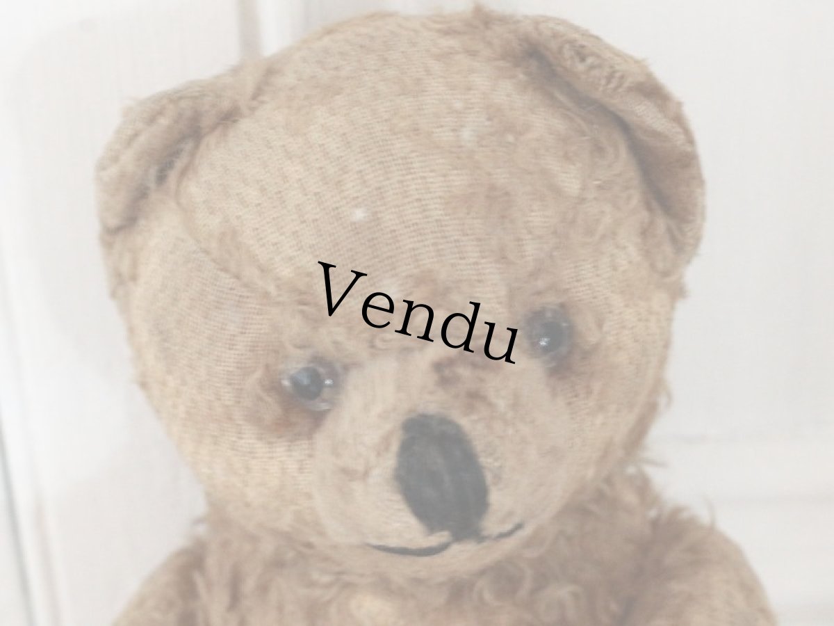 画像2: Iさま、専用カートになります。Antique Shabby Bear / 9 1/2in (2)