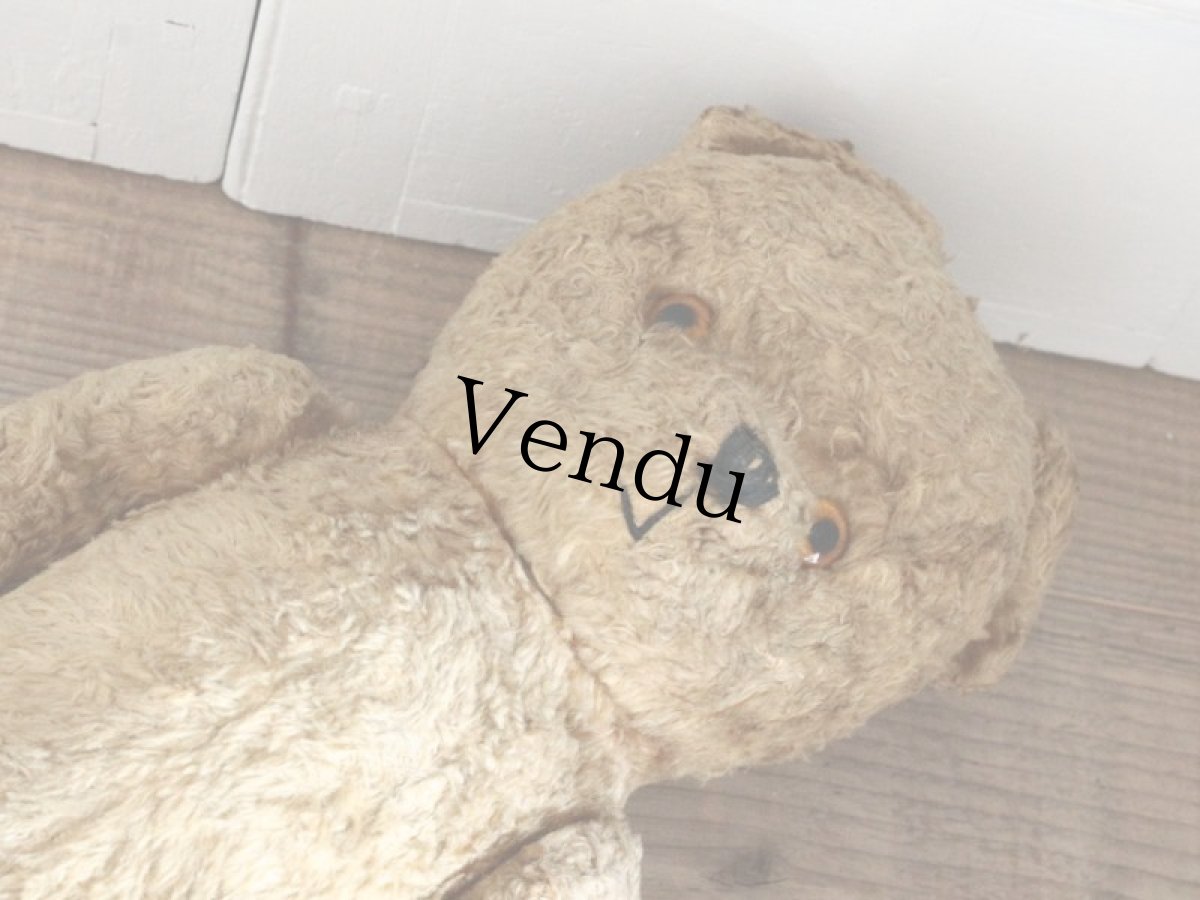 画像7: Antique Shabby Bear / 17in (7)