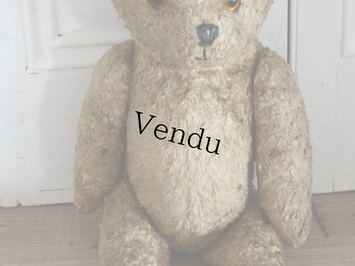 画像5: Antique Shabby Bear / 17in (5)