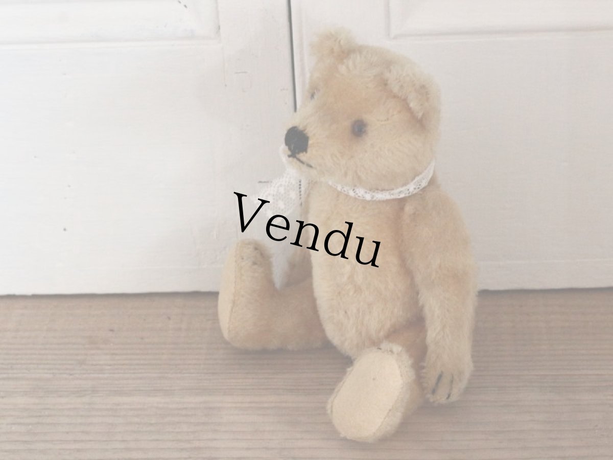 画像8: Antique Steiff Bear / 8in /Germany (8)