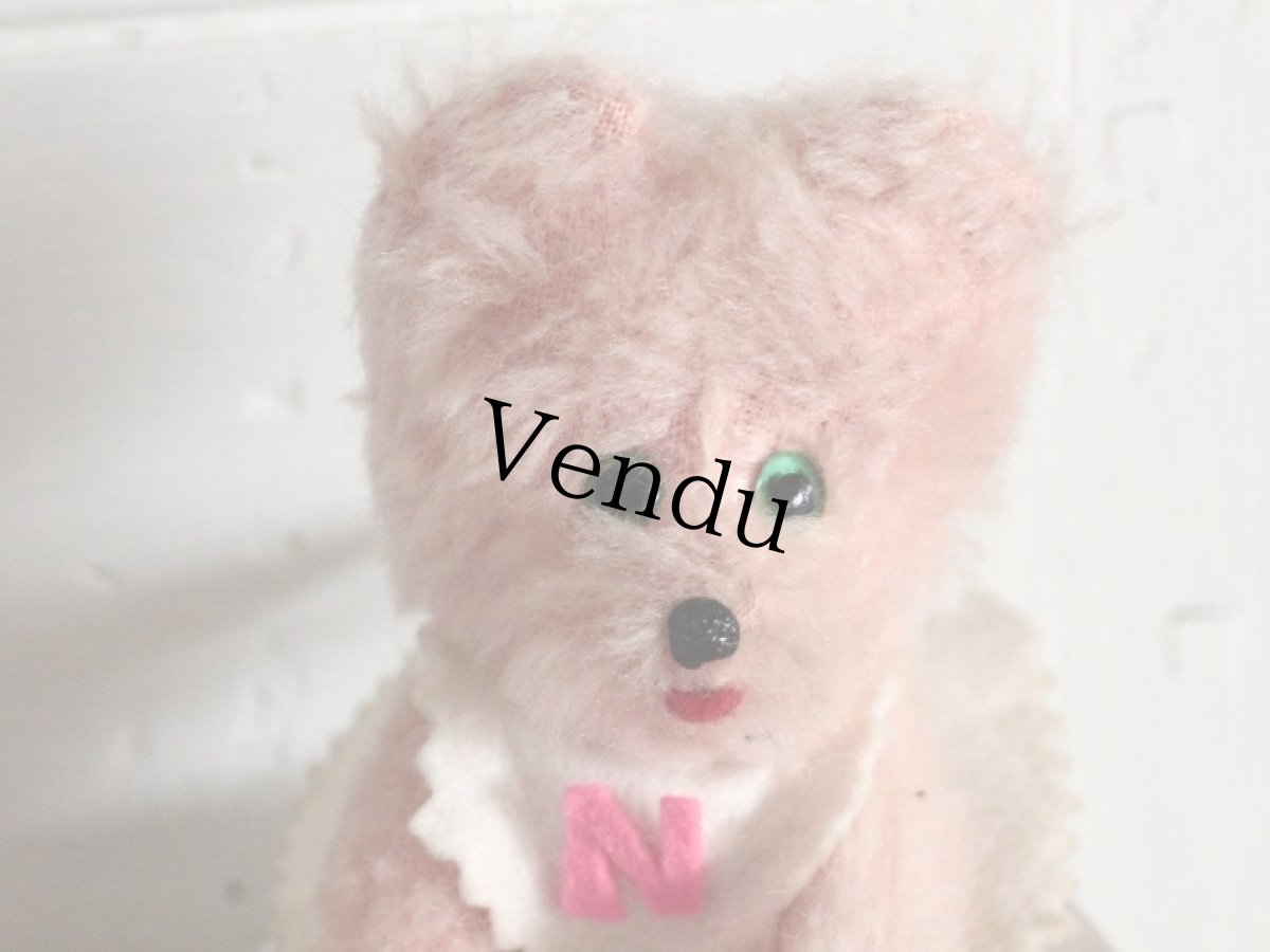 画像2: Antique Pink Bear / 4.5in / French (2)