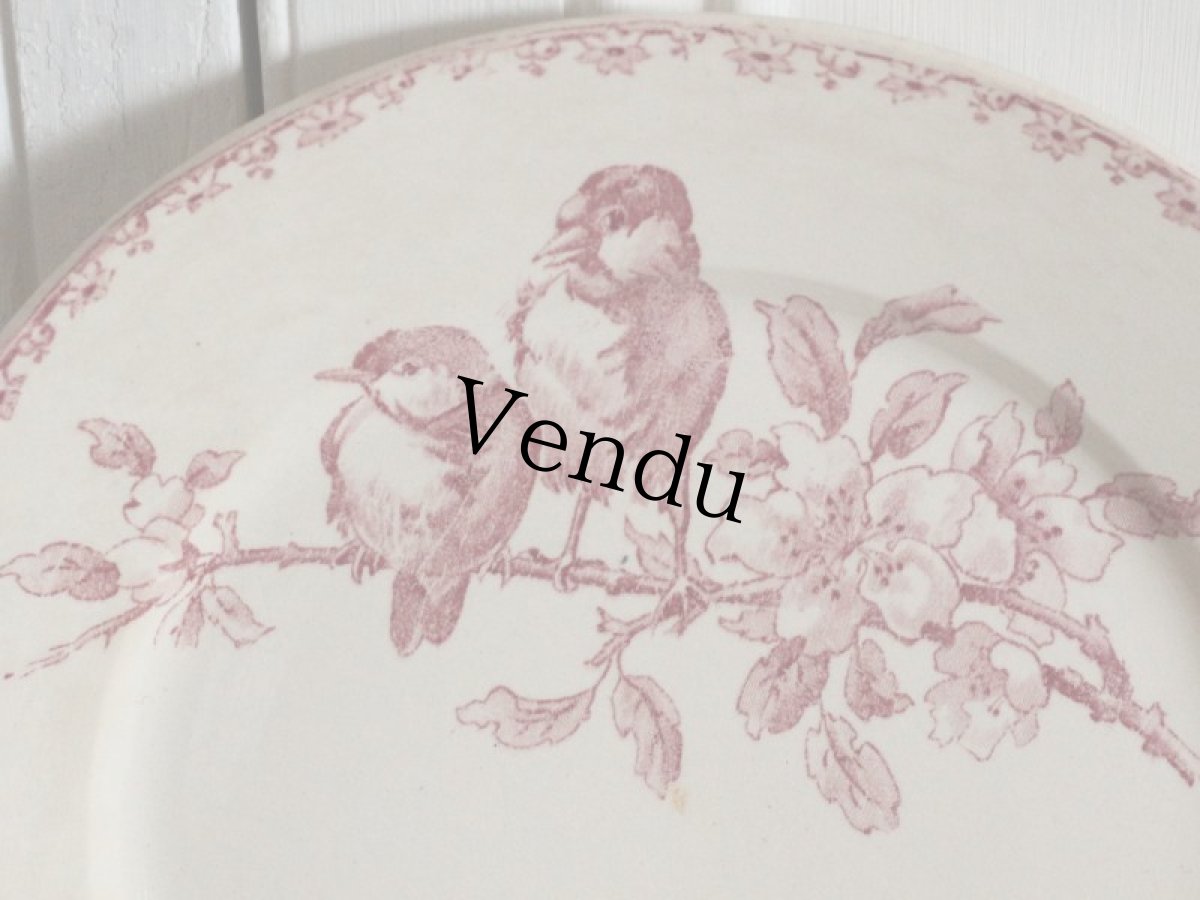 画像2: Digoin Sarreguemines / Favori / Plate / 23.5cm /France (2)