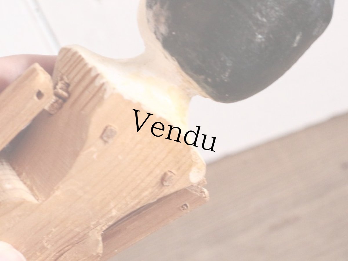 画像12: 花柄スカートのWooden Peg Doll/ワケあり/11.5in (12)