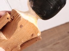 画像12: 花柄スカートのWooden Peg Doll/ワケあり/11.5in (12)