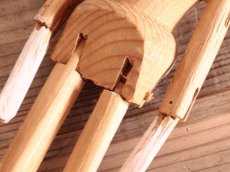 画像11: 花柄スカートのWooden Peg Doll/ワケあり/11.5in (11)