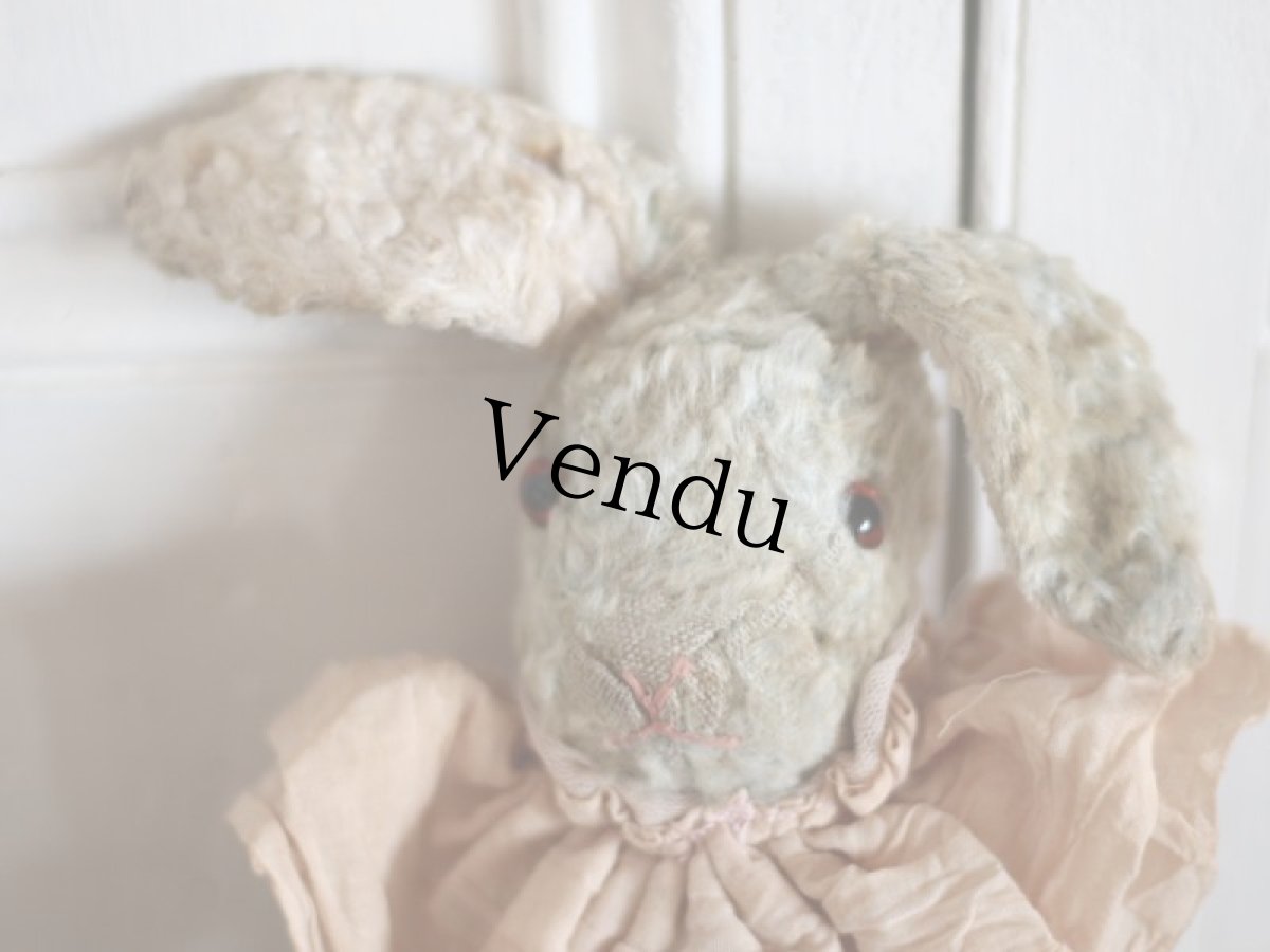画像2: Antique shabby bunny / 9in /Germany (2)