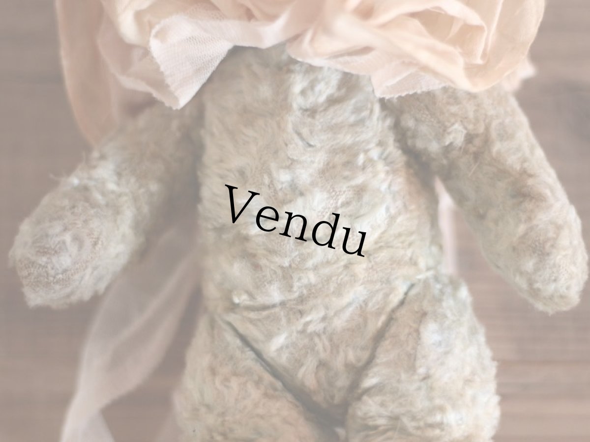 画像9: Antique shabby bunny / 9in /Germany (9)